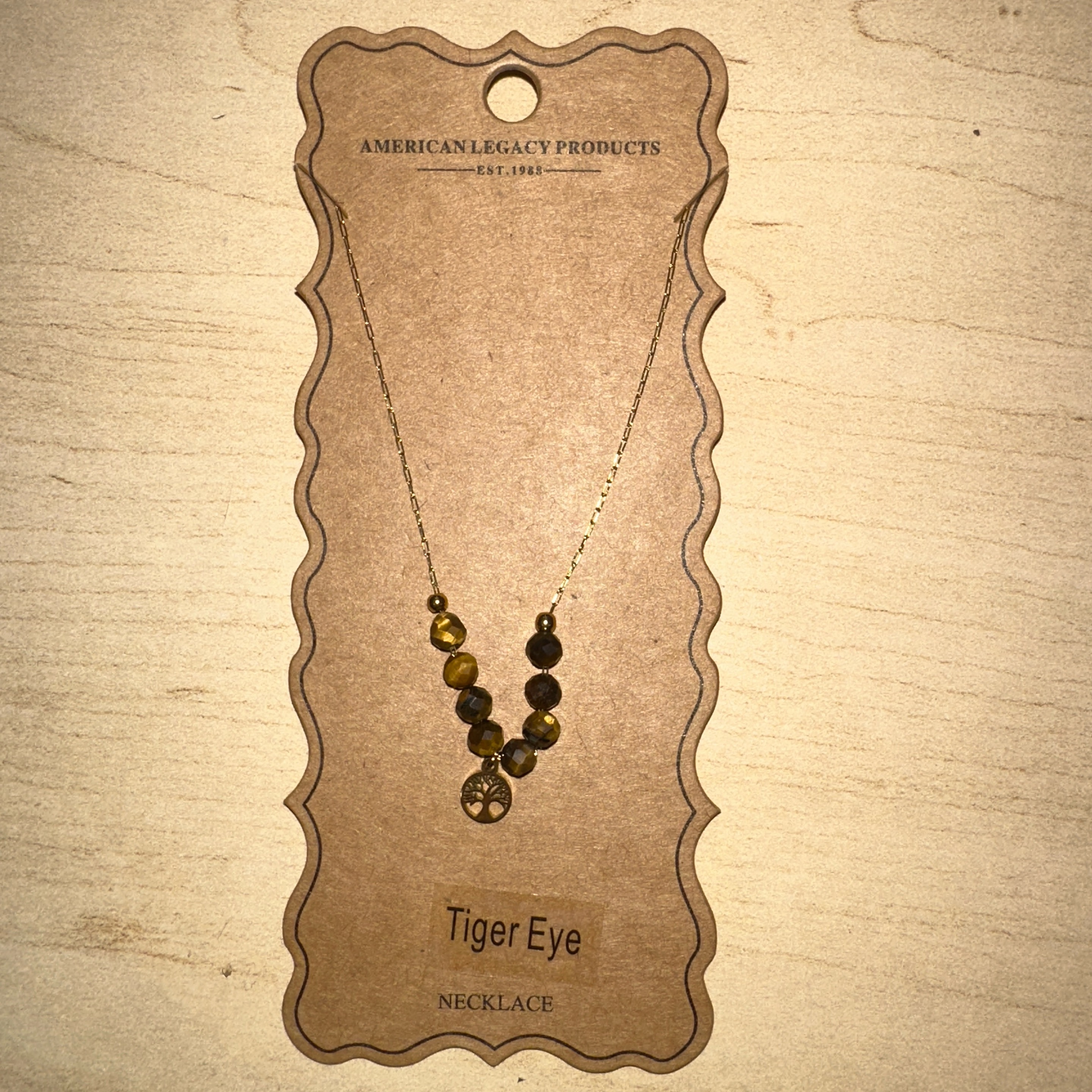 18K gld/s steel sm tree of life necklace