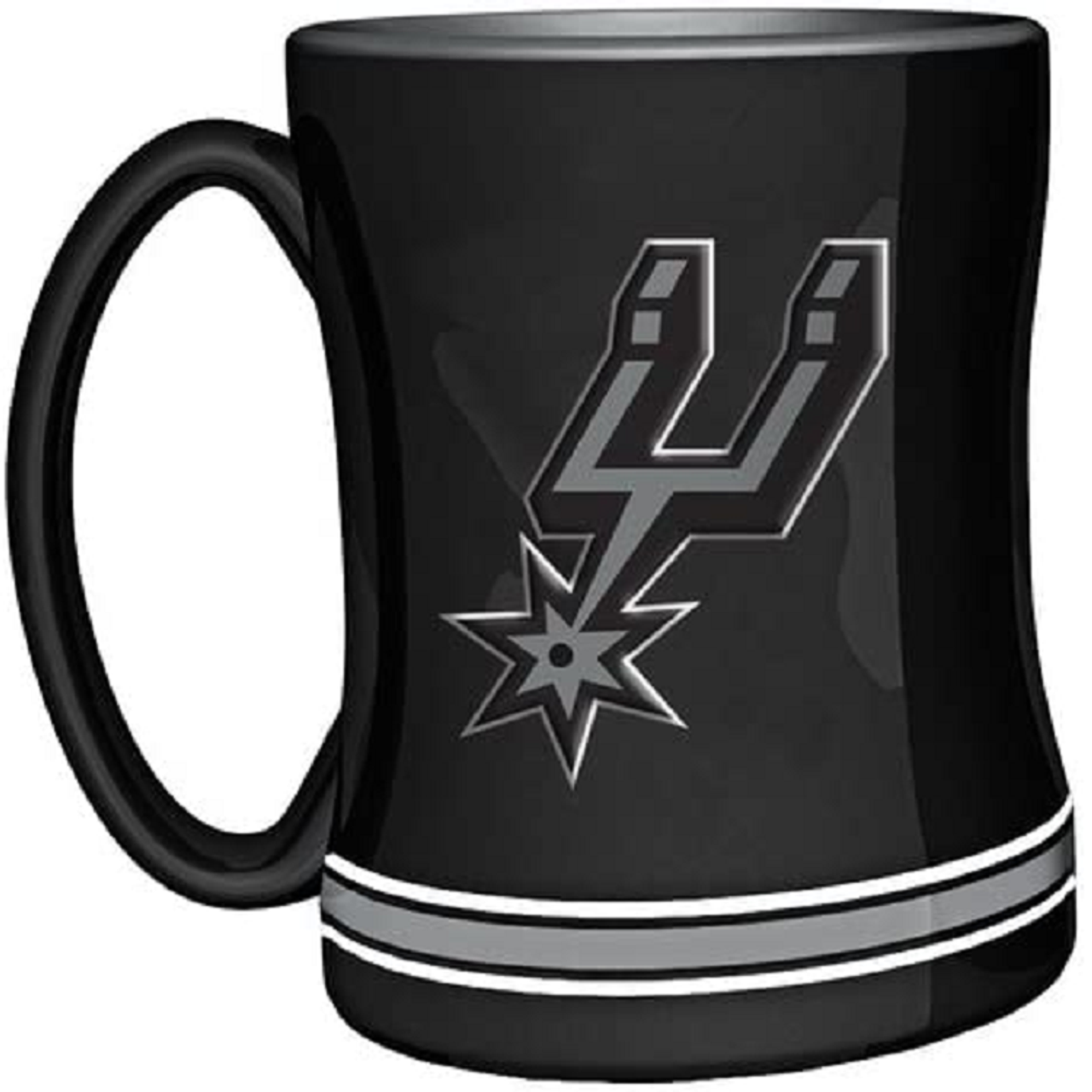 San Antonio Spurs Sculpted Coffee Mug 14oz