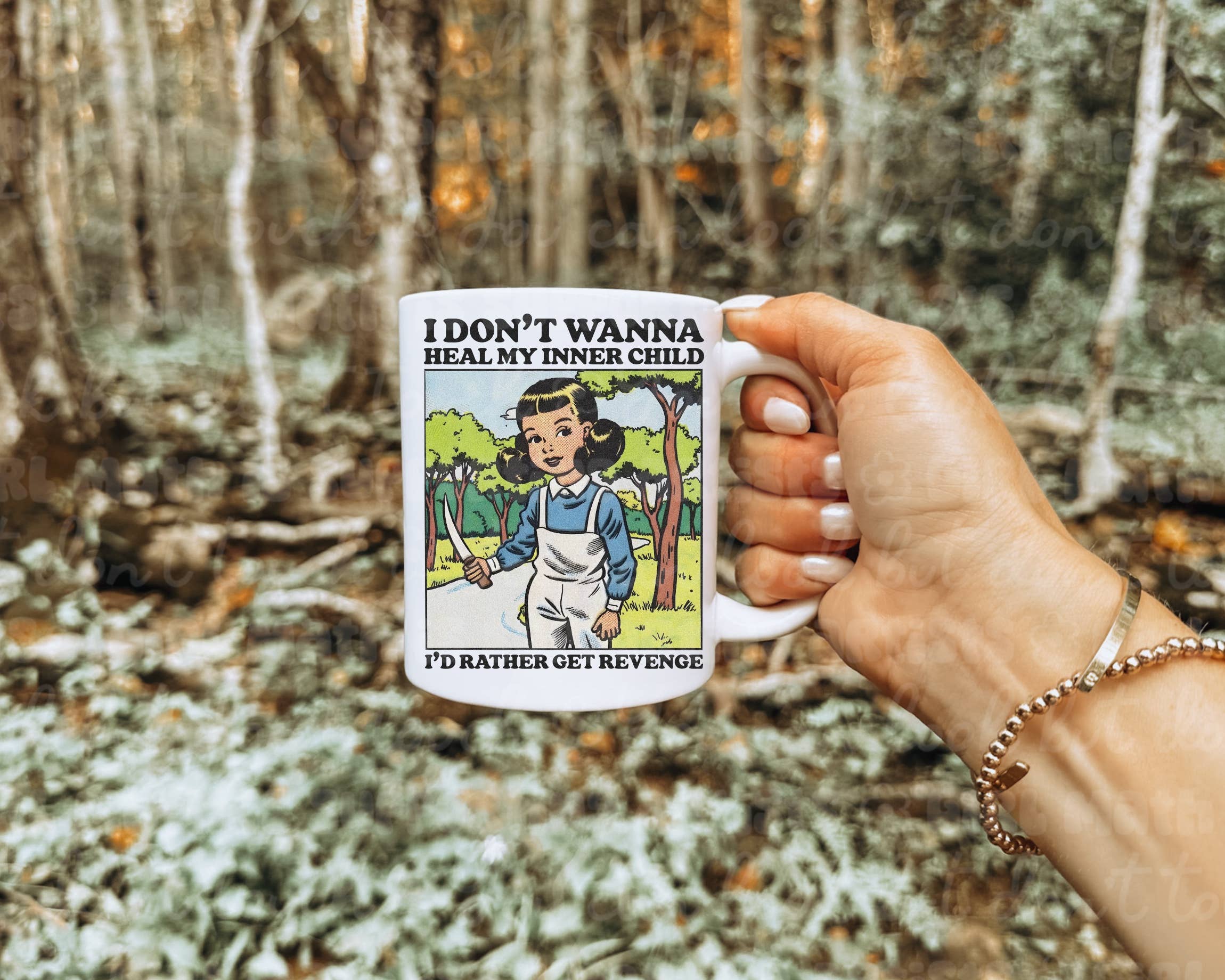 Ace the Pitmatian Co - I Don’t Wanna Heal My Inner Child Mug: 15 oz