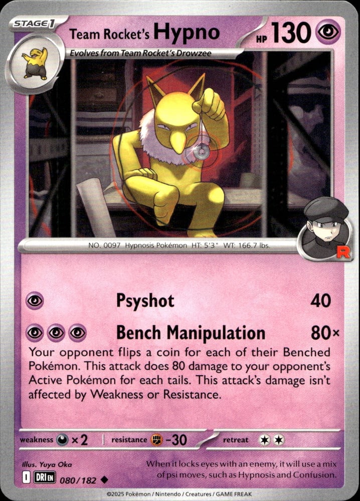 Team Rocket's Hypno - SV10 80/182