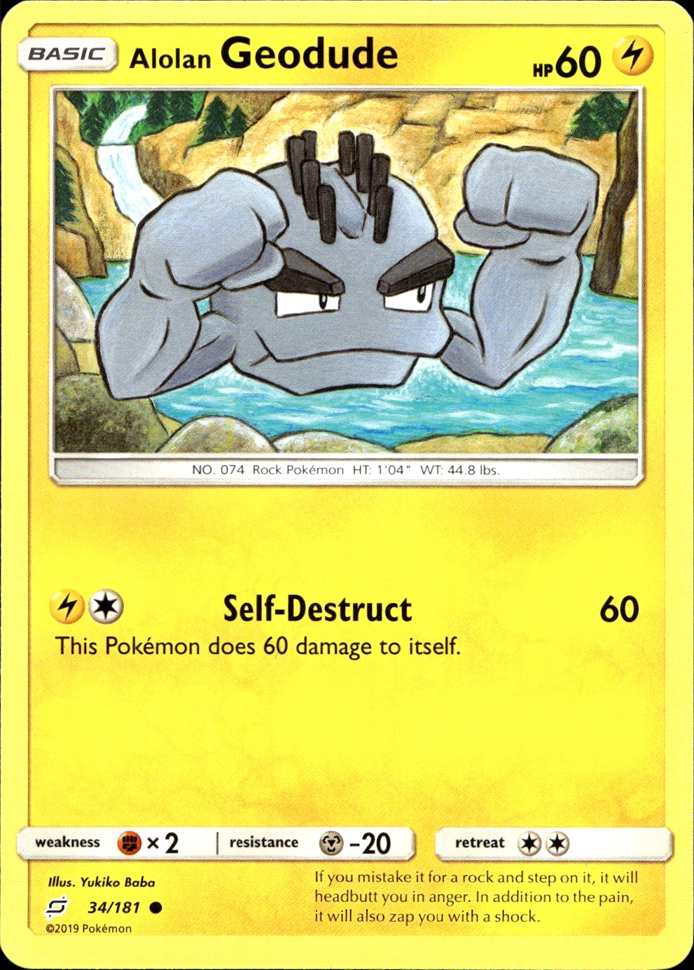 Alolan Geodude - SM9 34