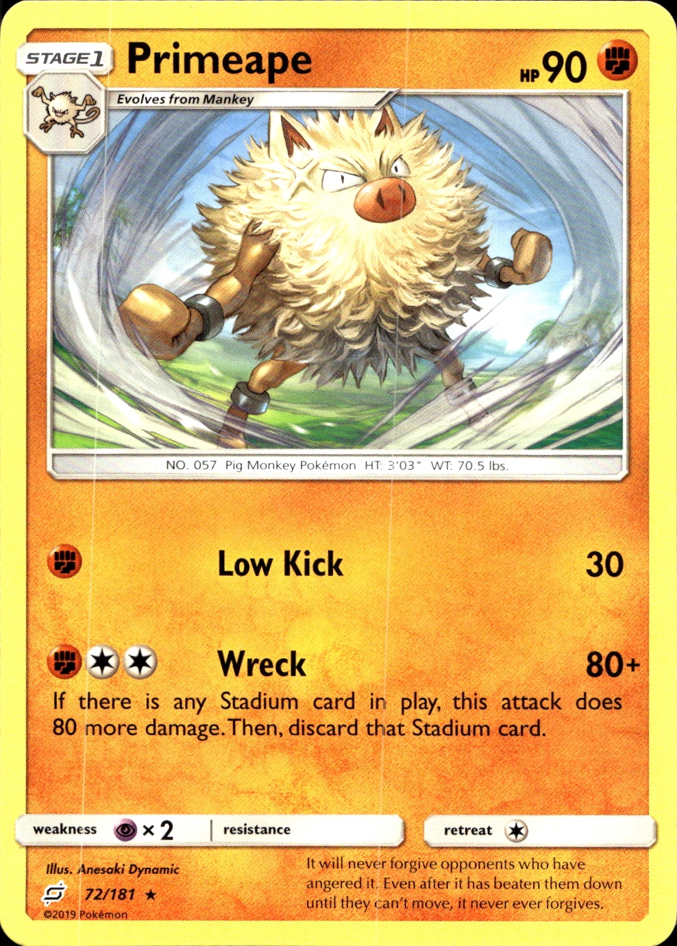 Primeape - SM9 72