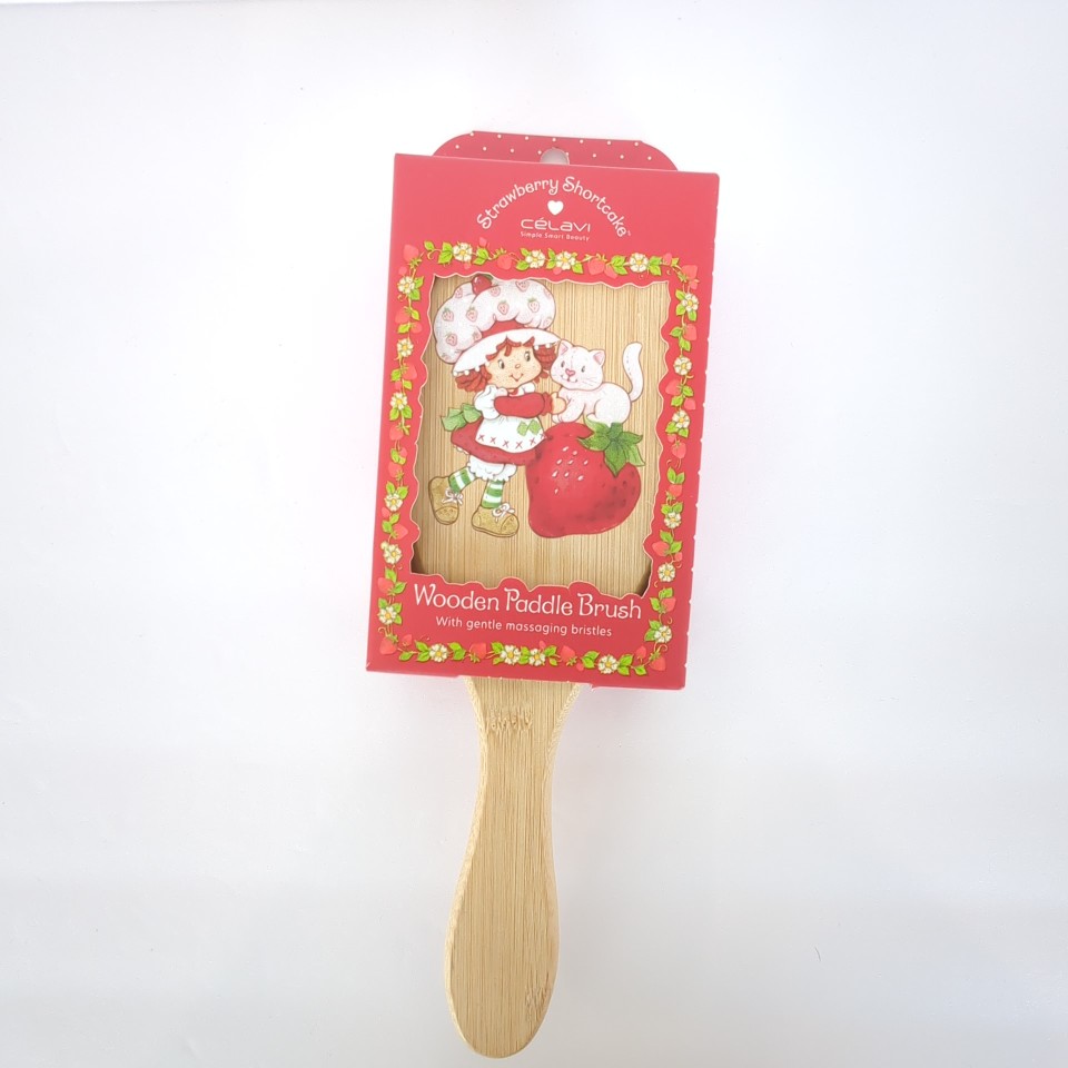 Celavi Strawberry Shortcake Wooden Paddle Brush