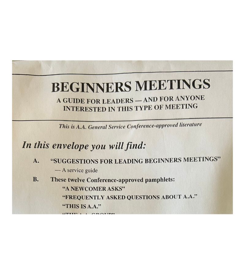 Guide for Leading Beginners Meetings Packet