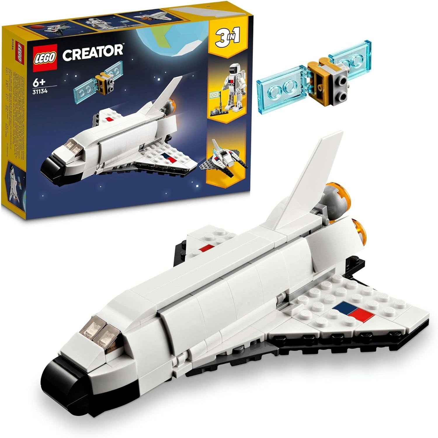 レゴ LEGO クリエイター スペースシャトル 31134 おもちゃ レゴブロック レゴクリエイター 飛行機 宇宙 3in1 6歳以上