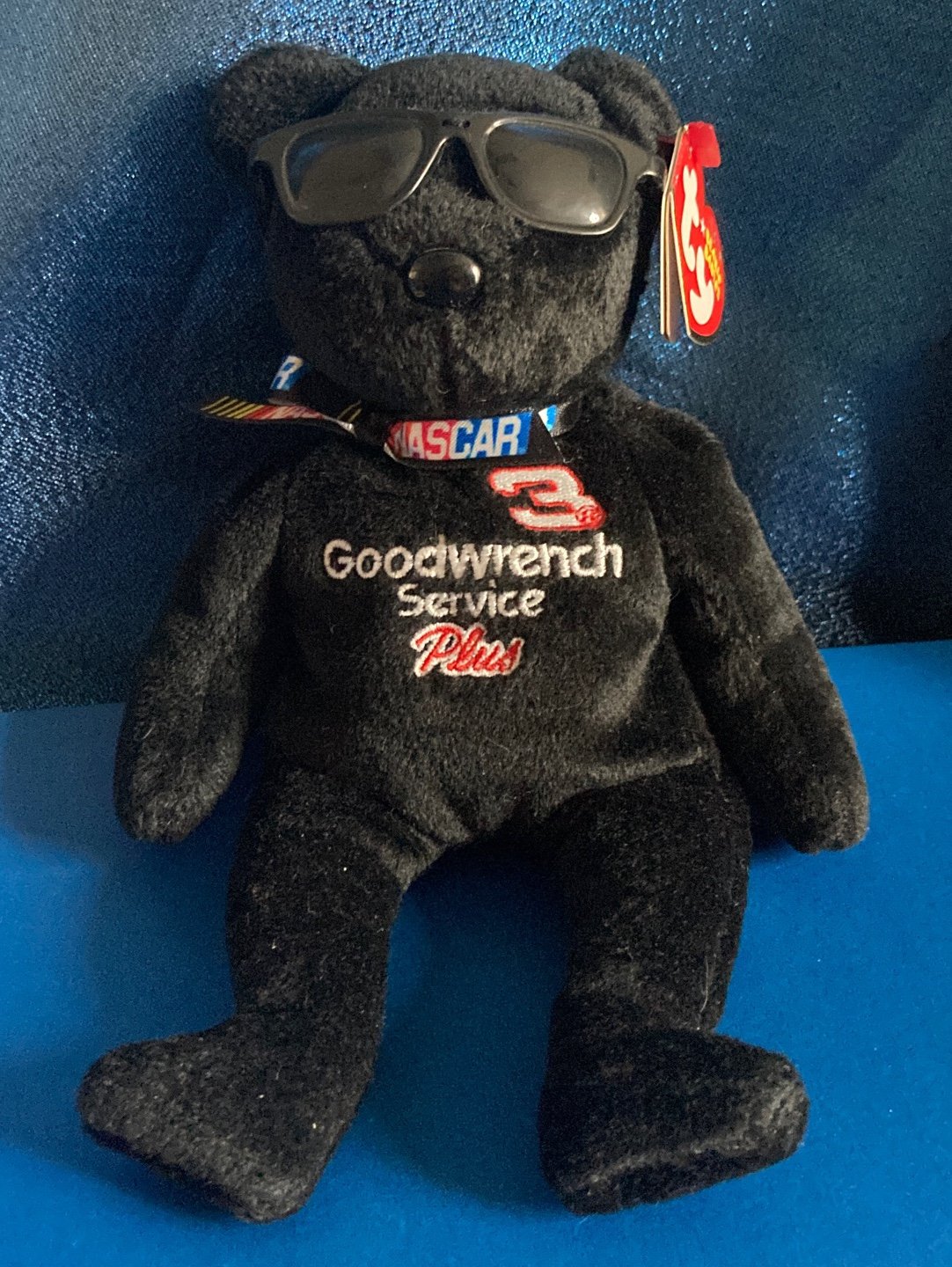 TY Beanie Baby - NO 3 the Nascar Bear Dale Earnhardt 8.5 inch