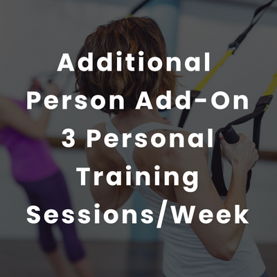 4 Weeks of 3 Sessions Per Week Personal Training - Additional Person