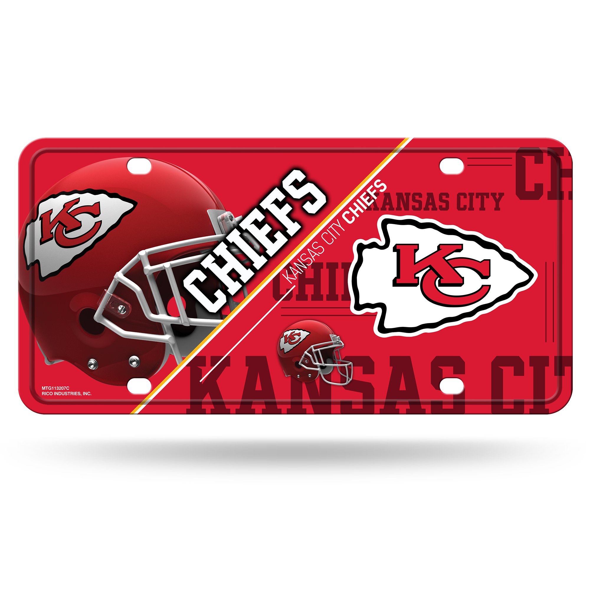 Kansas City Chiefs Metal License Plate