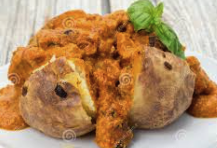 Jacket Potato with Chicken Tikka Curry