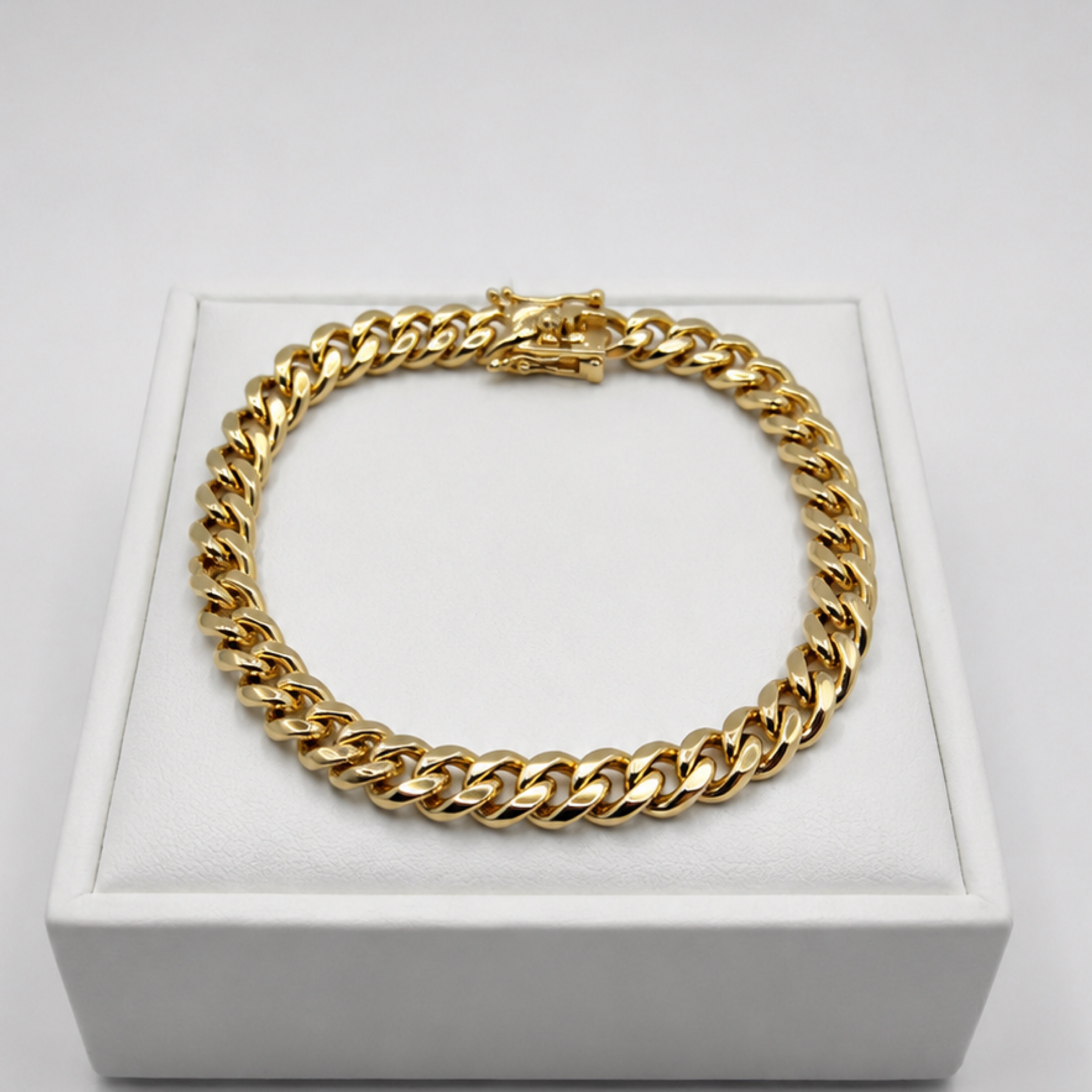 8” Bold Box Lock Cuban / 6mm