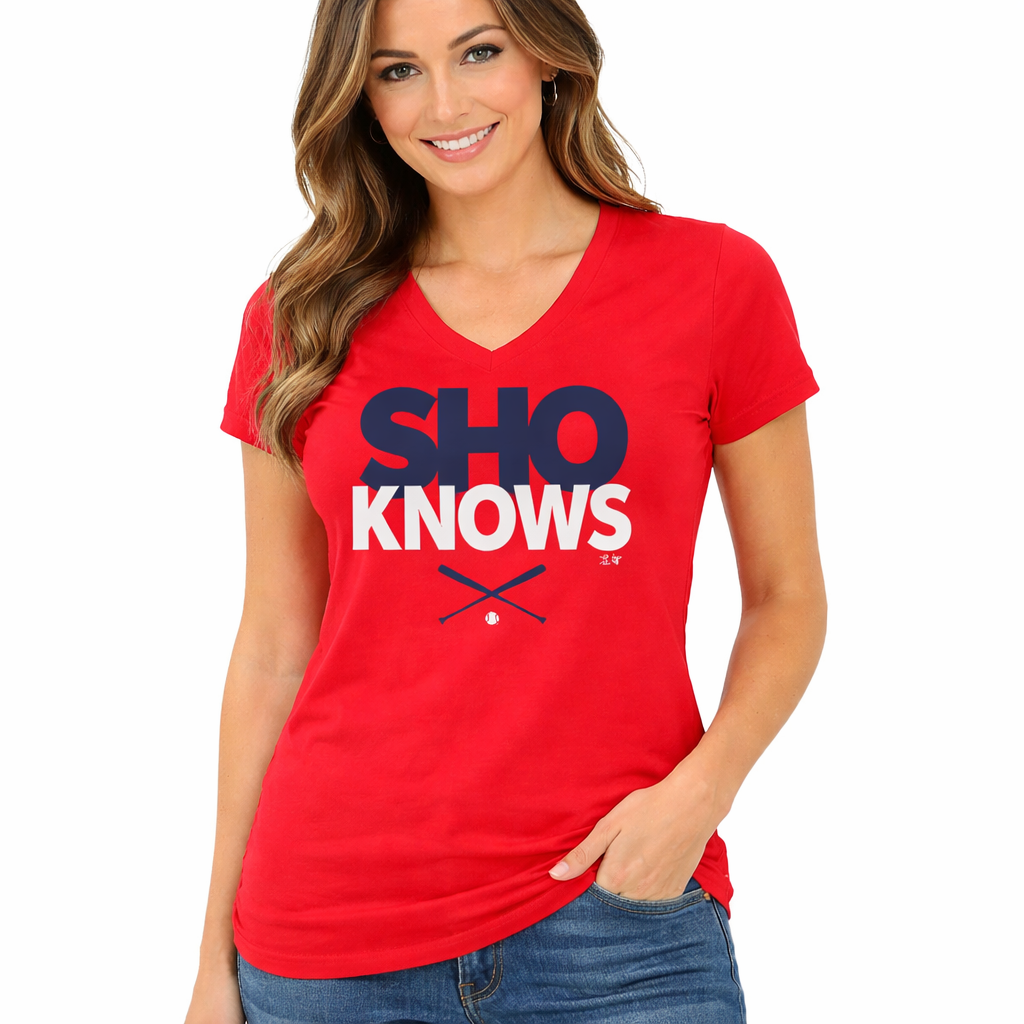 Los Angeles Angels Shohei Ohtani Sho Knows Ladies Shirt