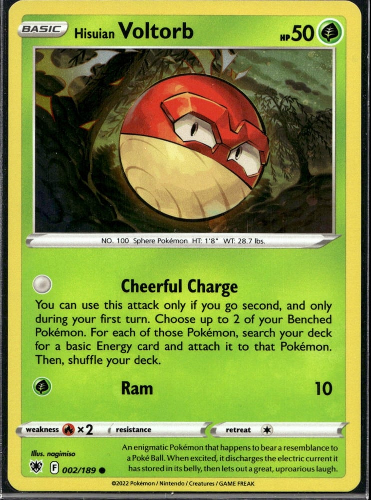 Hisuian Voltorb - SWSH10 2/189