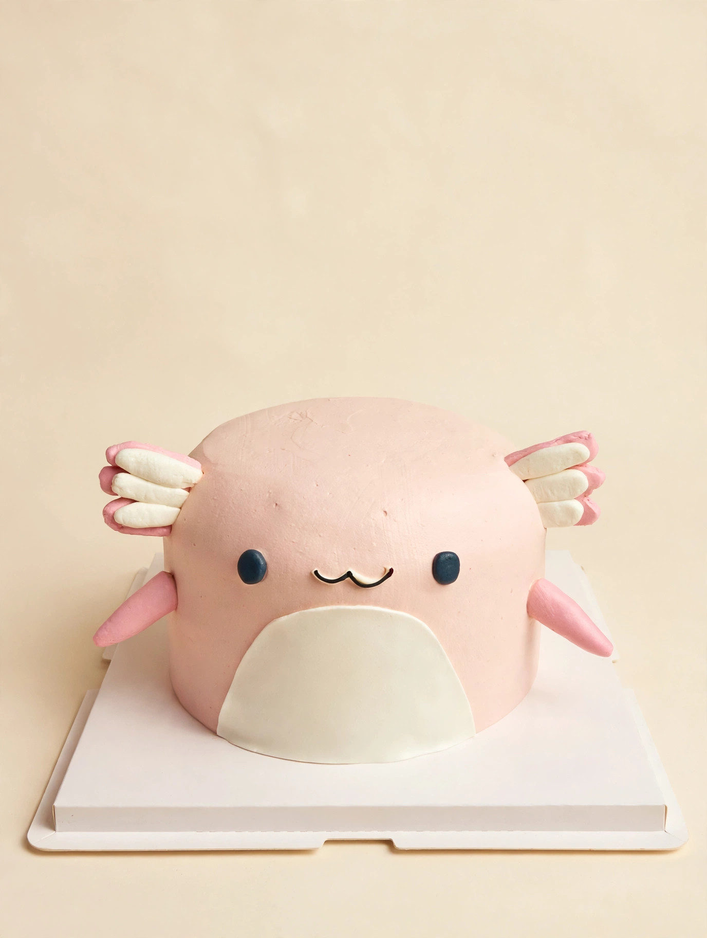 Pink Axolotl Friend Cake — HoneyMe Bakery, Bellevue
