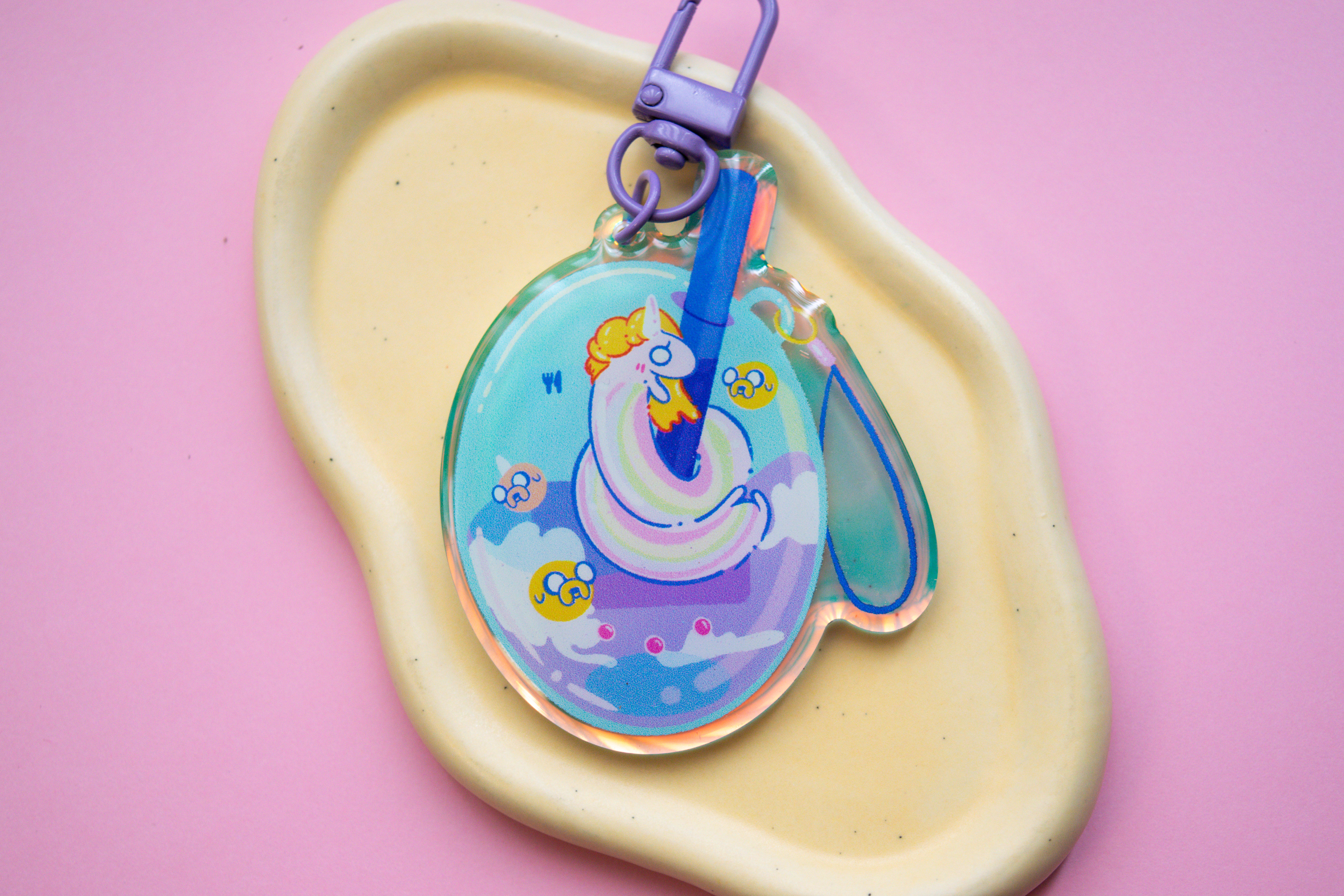 K3. Lady Rainicorn Keychain