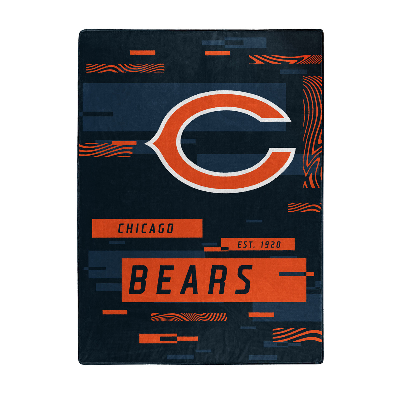 Chicago Bears Digital Design Raschel Blanket 60x80"