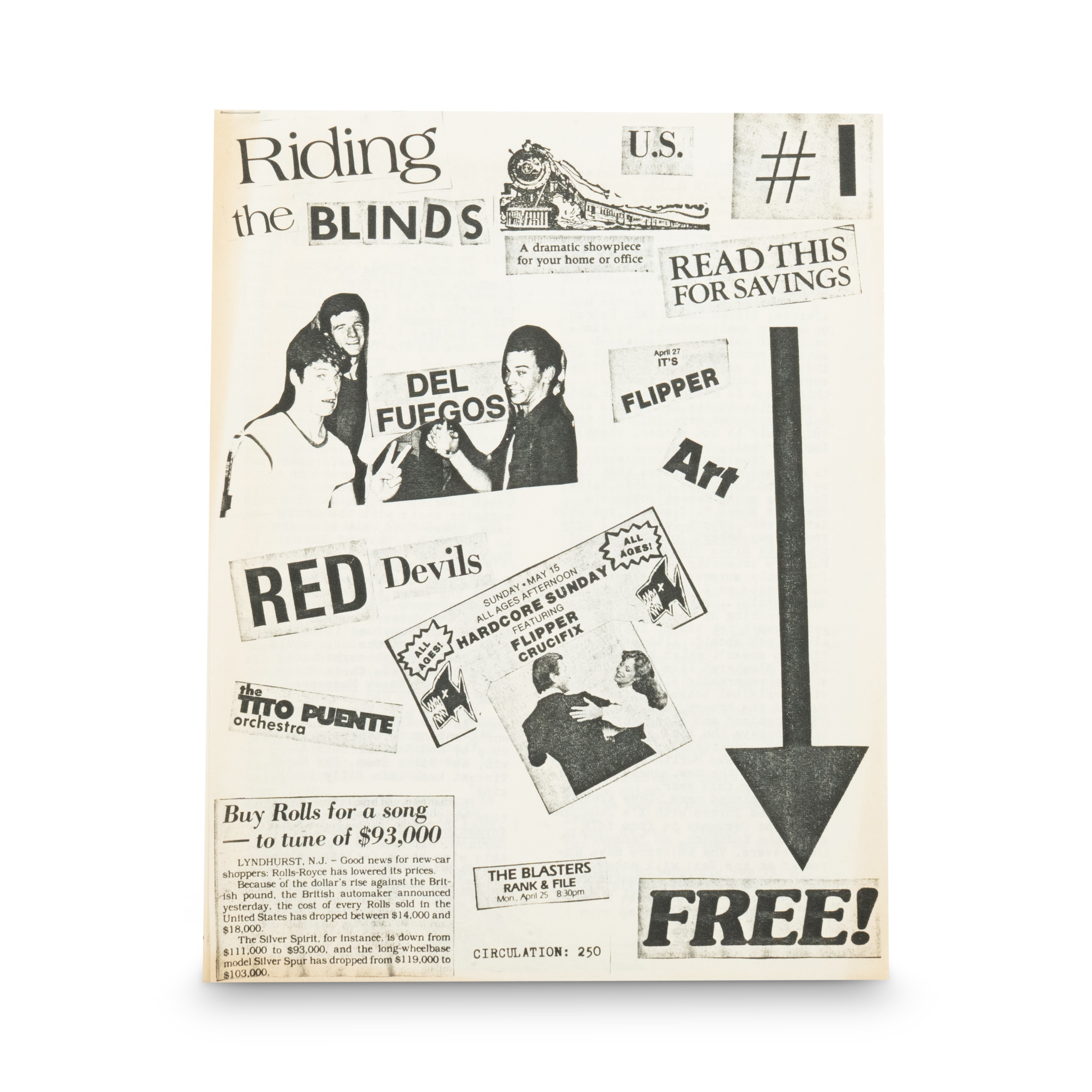 Riding The Blinds-- Issue #1  [Magazine]