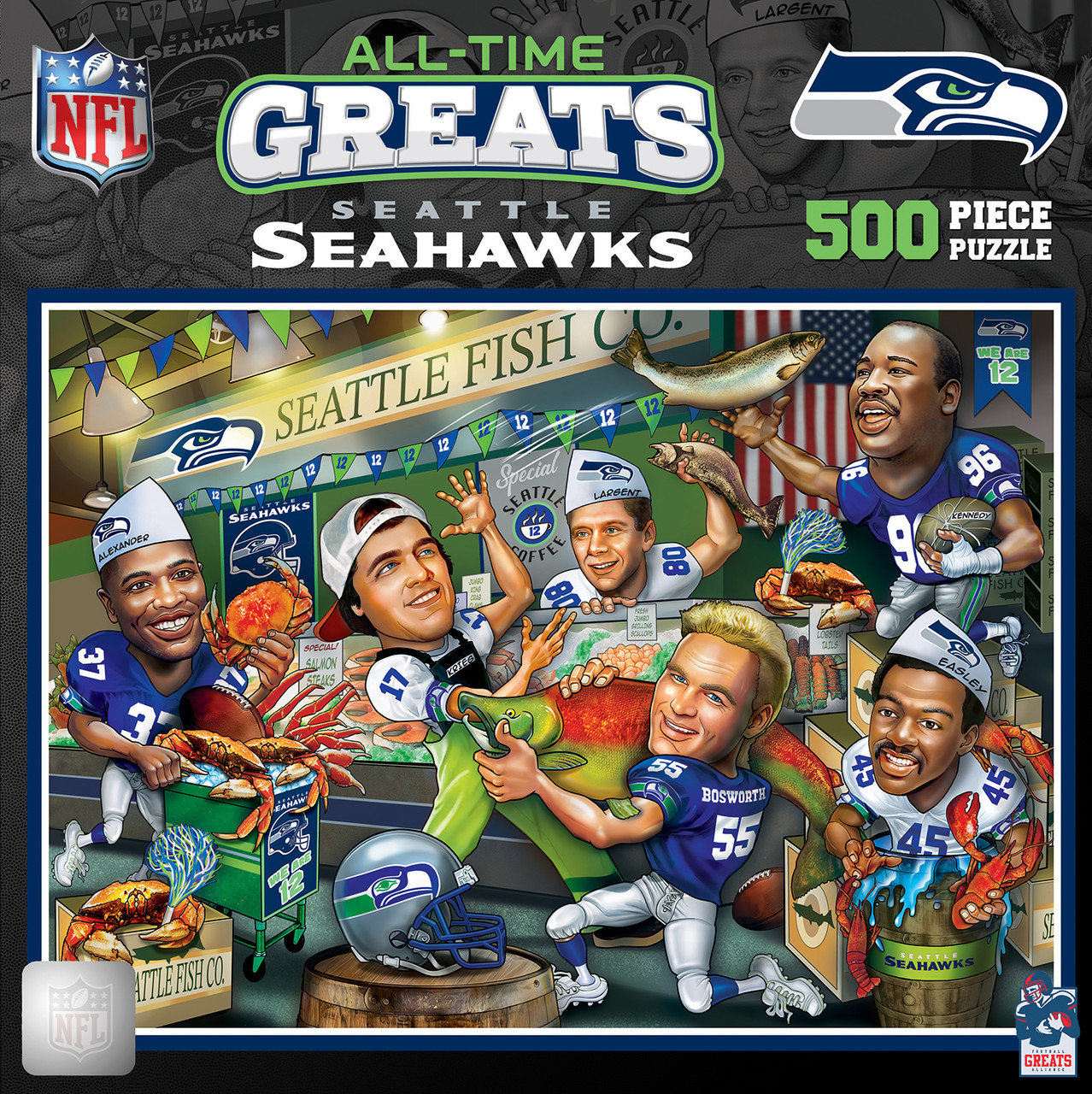 Seattle Seahawks All-Time Greats Puzzle 500ct