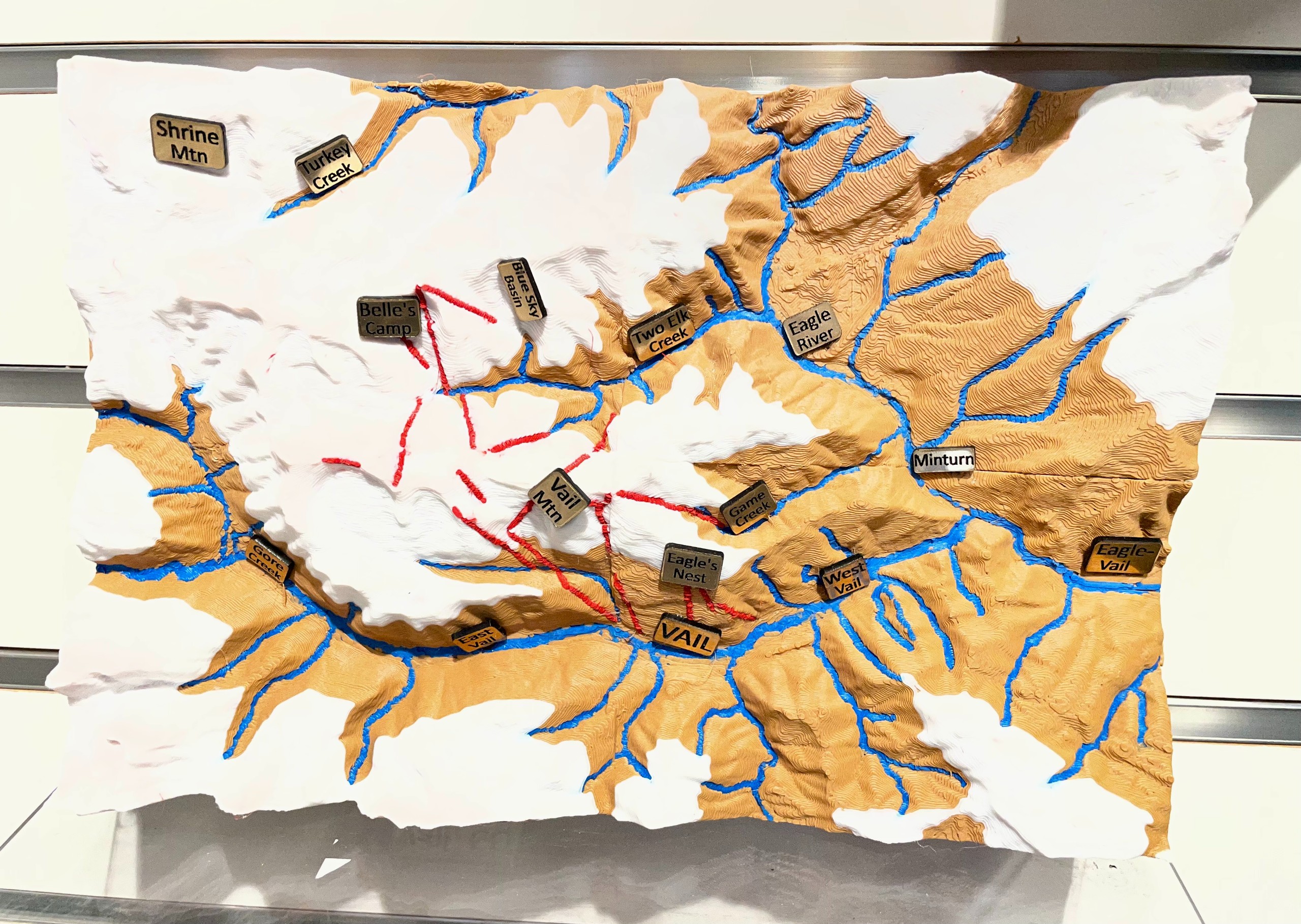 Vail Topographic 3D Map