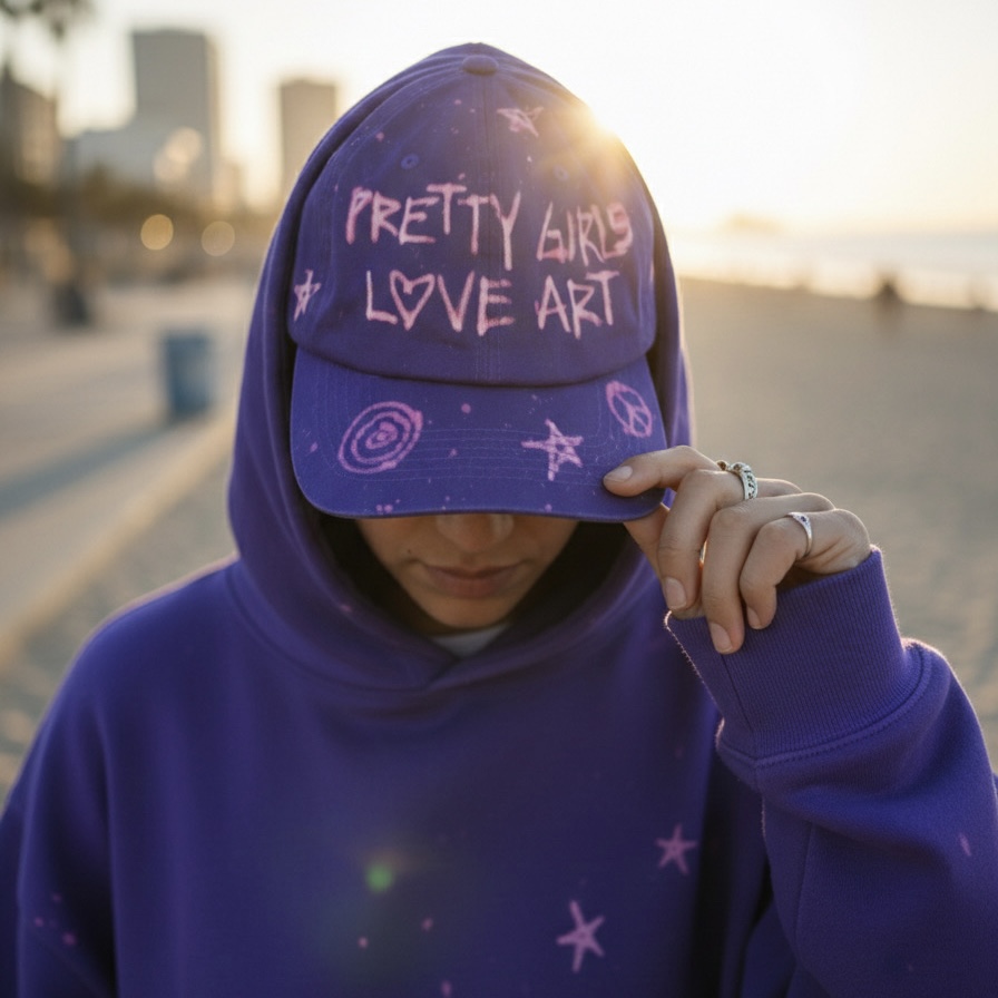 Pretty Girls Love Art Cap