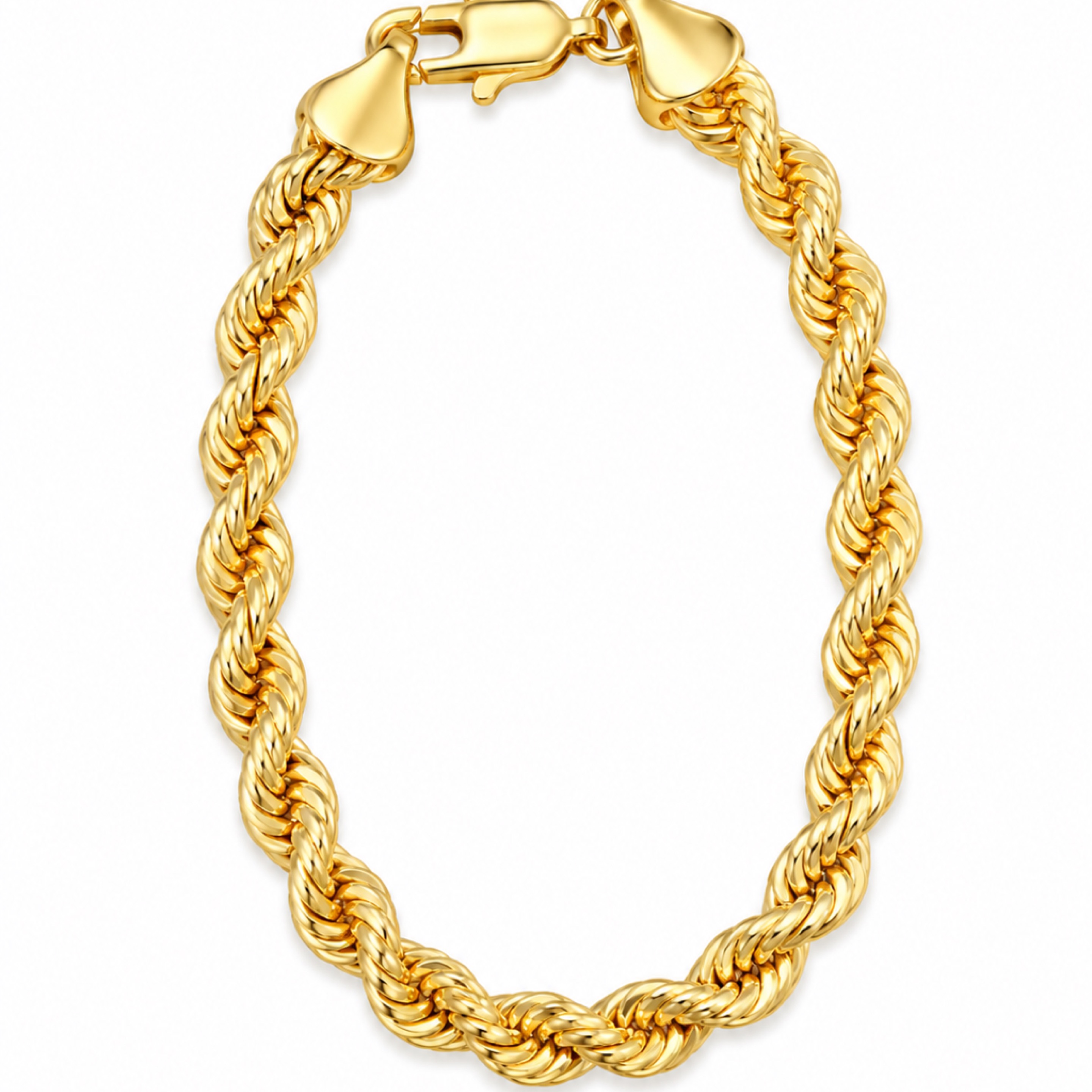 8” Gold Rope Bracelet/ 6mm