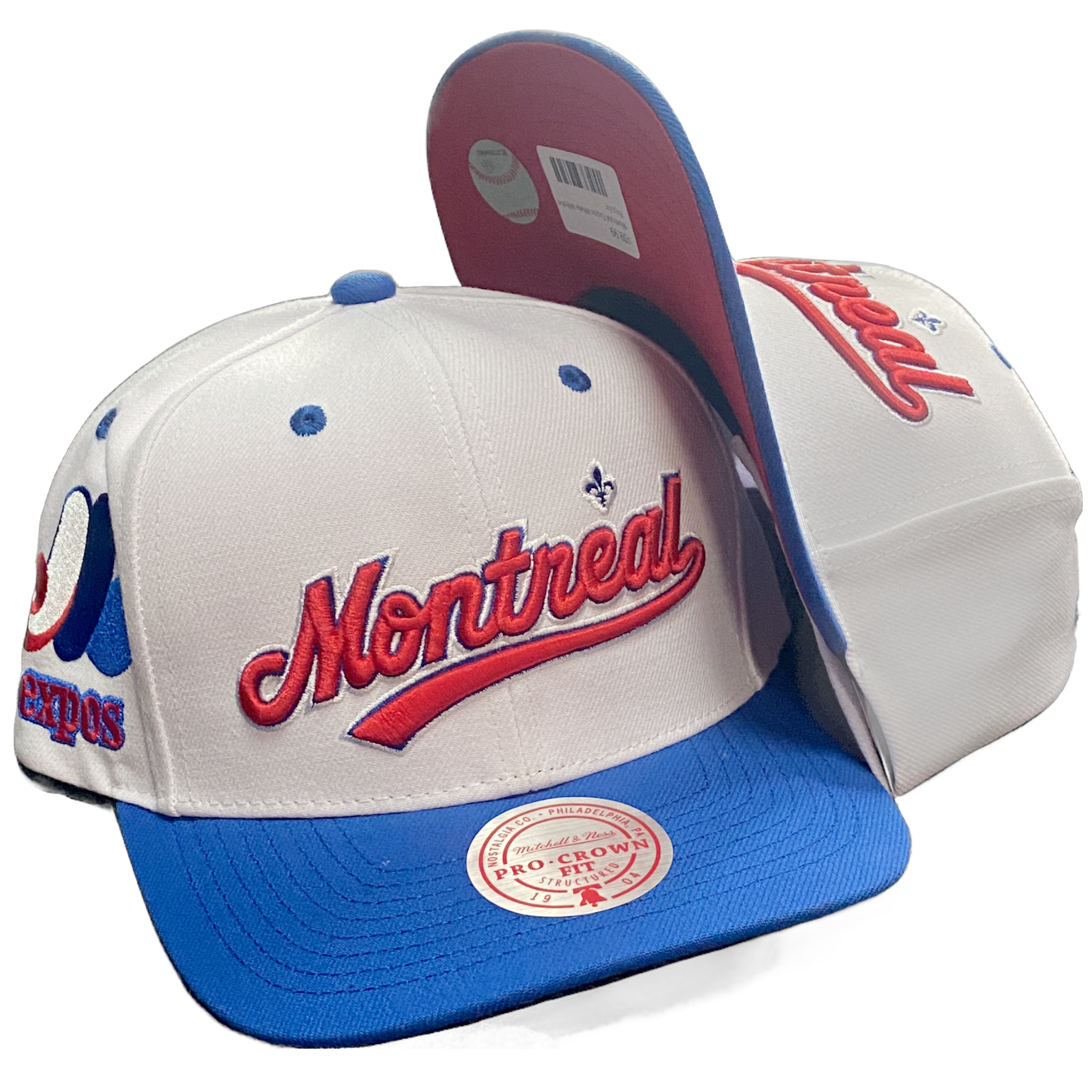Montreal Expos White Mitchell and Ness Snapback Hat