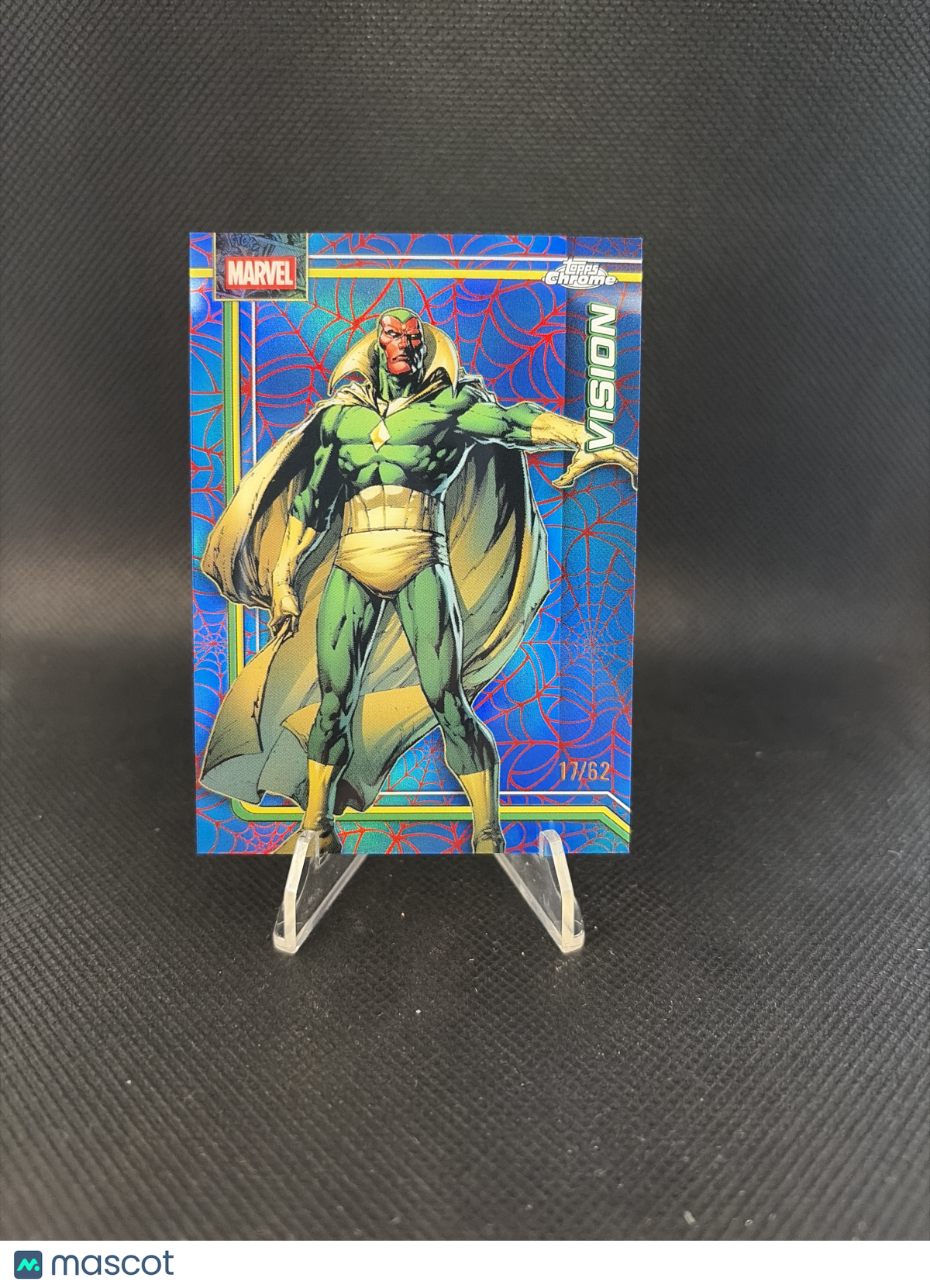 2026 Topps Chrome Marvel Vision Red and Blue Spider-Web /62 #190