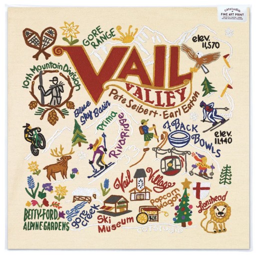 Vail Framed Fine Art Print 10"x10" Catstudio