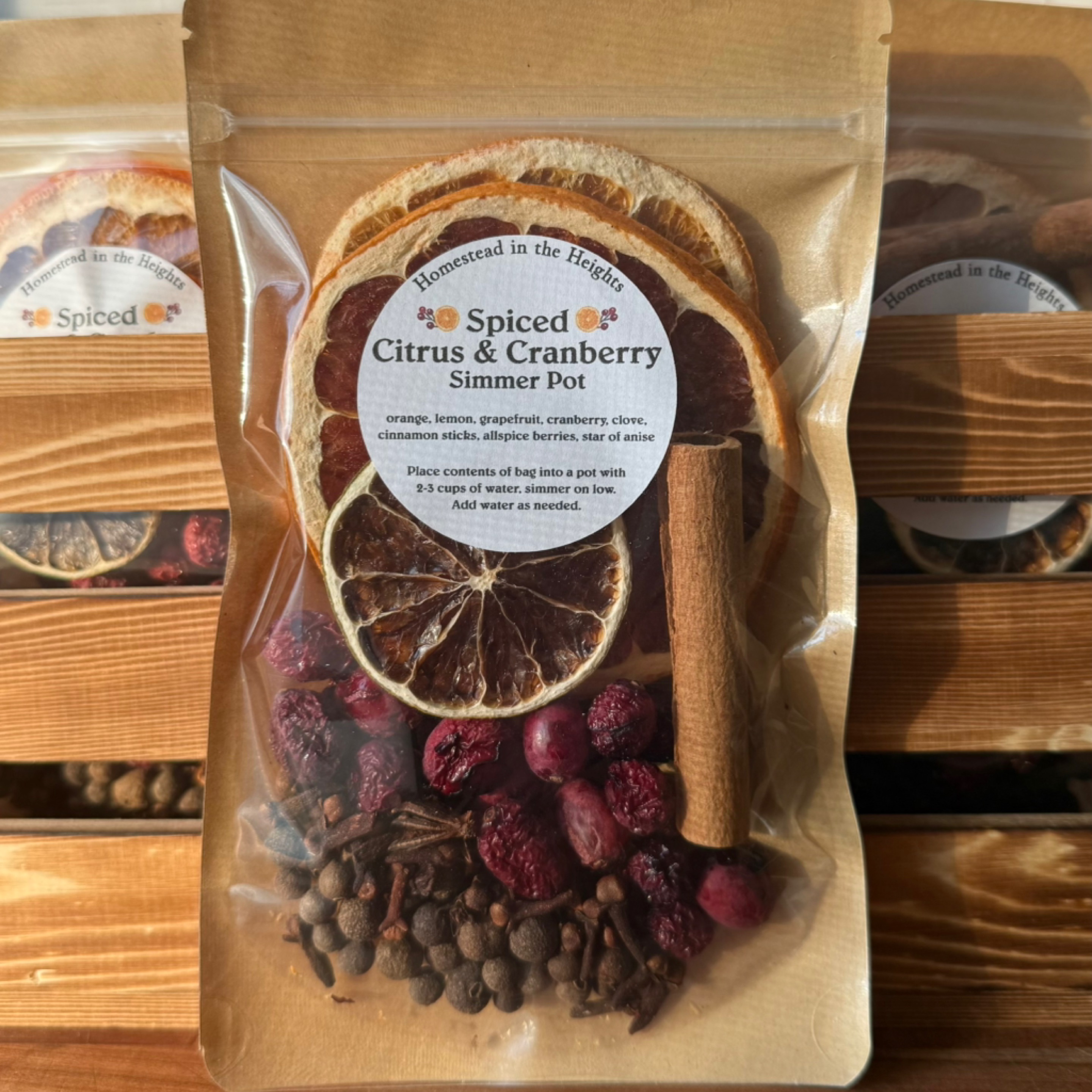 Spiced Cranberry Citrus Simmer Pot