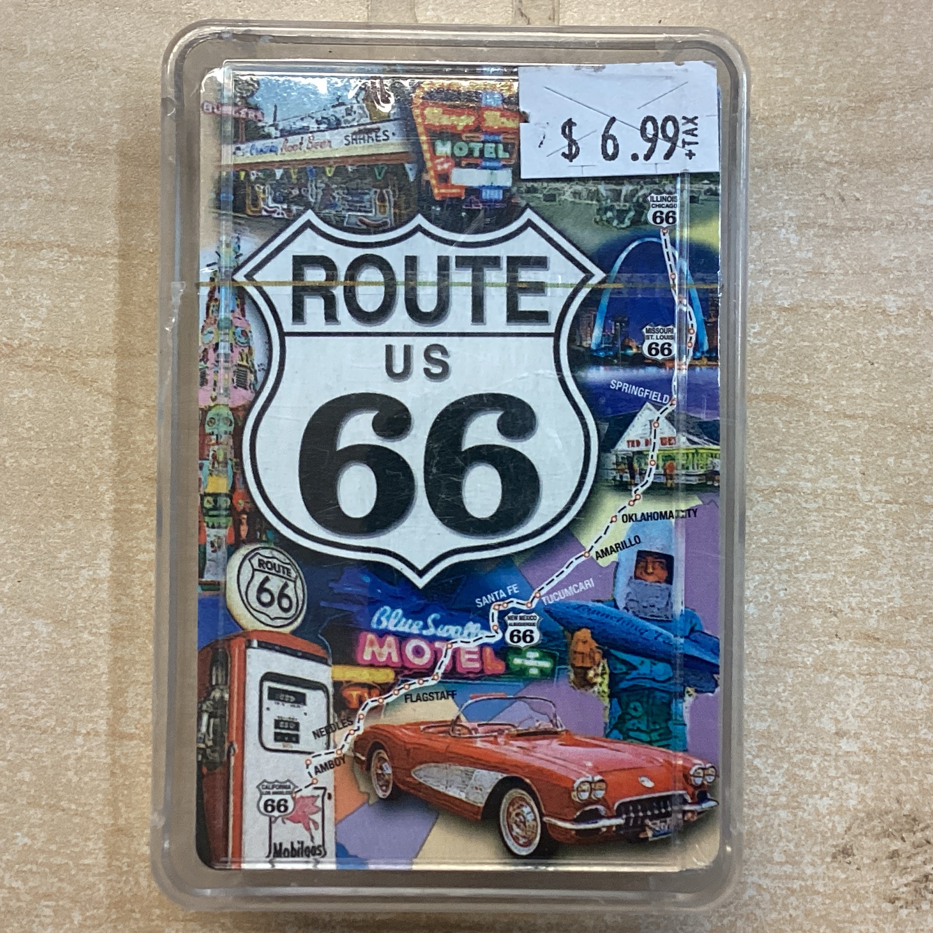 Route US 66 Deck of Playing Cards in Case and Sealed