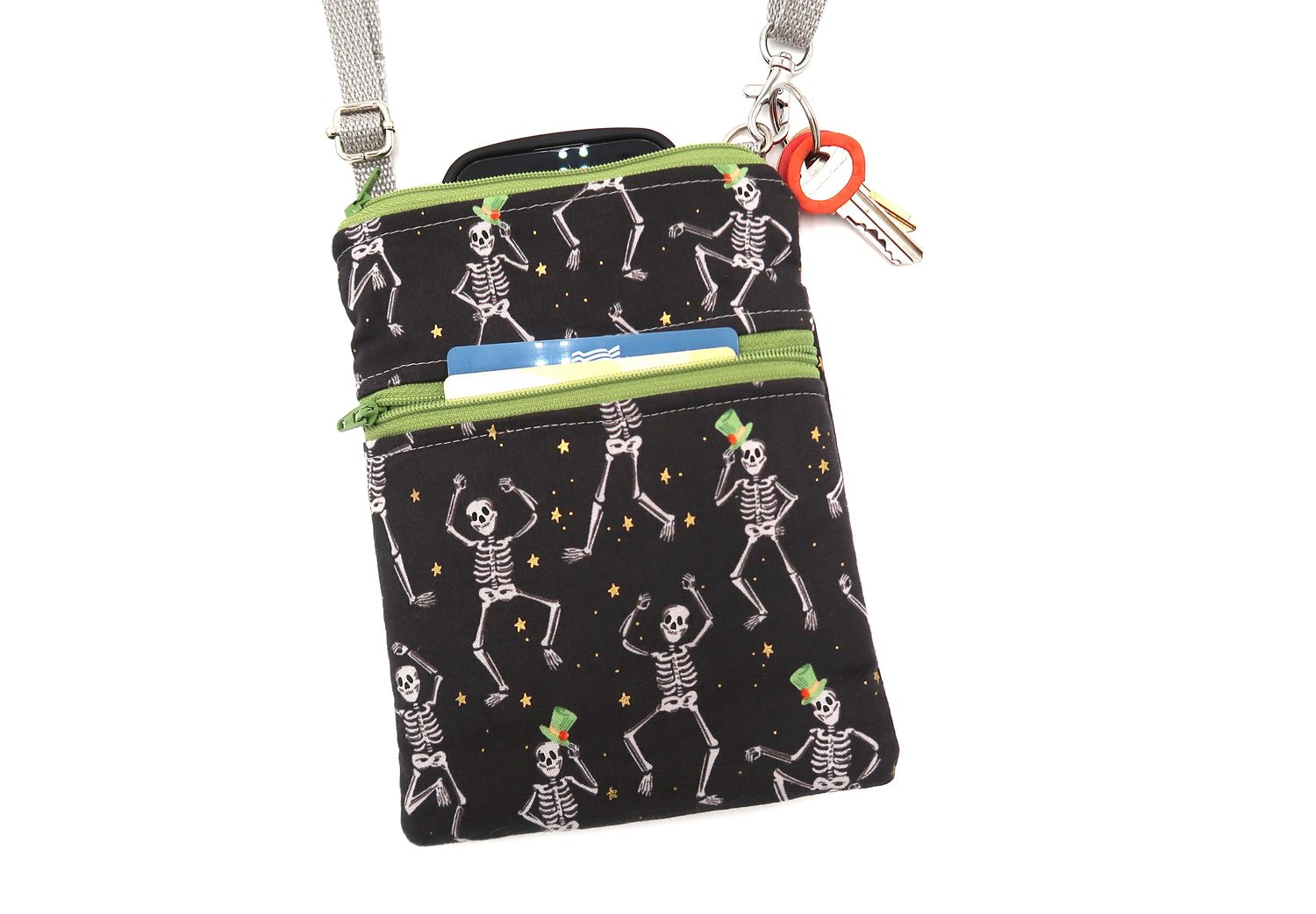 Small Crossbody Bag – Dancing Skeletons, photo 4 of 6