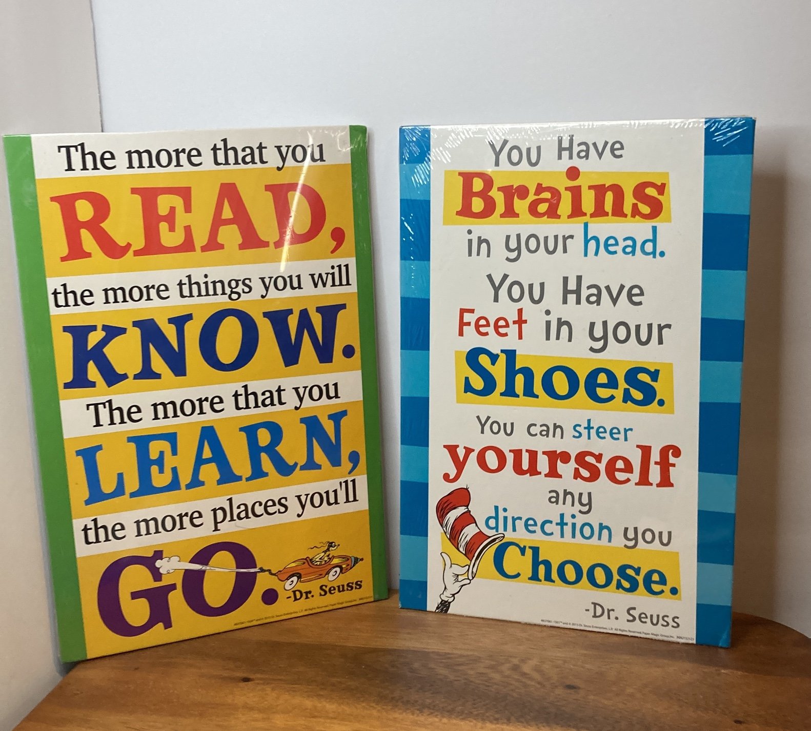 DR. SEUSS 2016 Encourage Poster Boards Set of 2 12 1/4 βx 8β