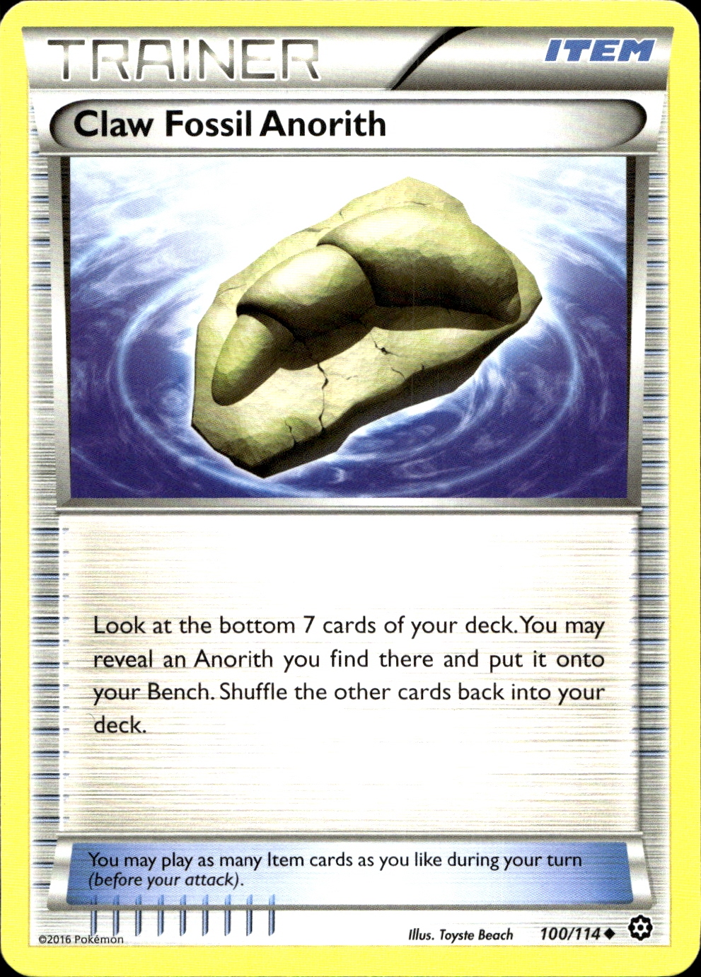 Claw Fossil Anorith - XY11 100