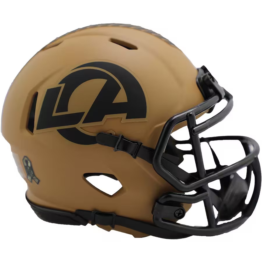 Los Angeles Rams 2023 Riddell Salute to Service Speed Mini Helmet