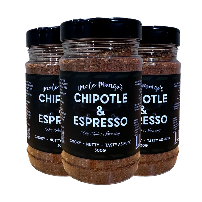 Uncle Mungo’s Chipotle & Espresso Rub – Smoky Heat Meets Rich Coffee Flavour