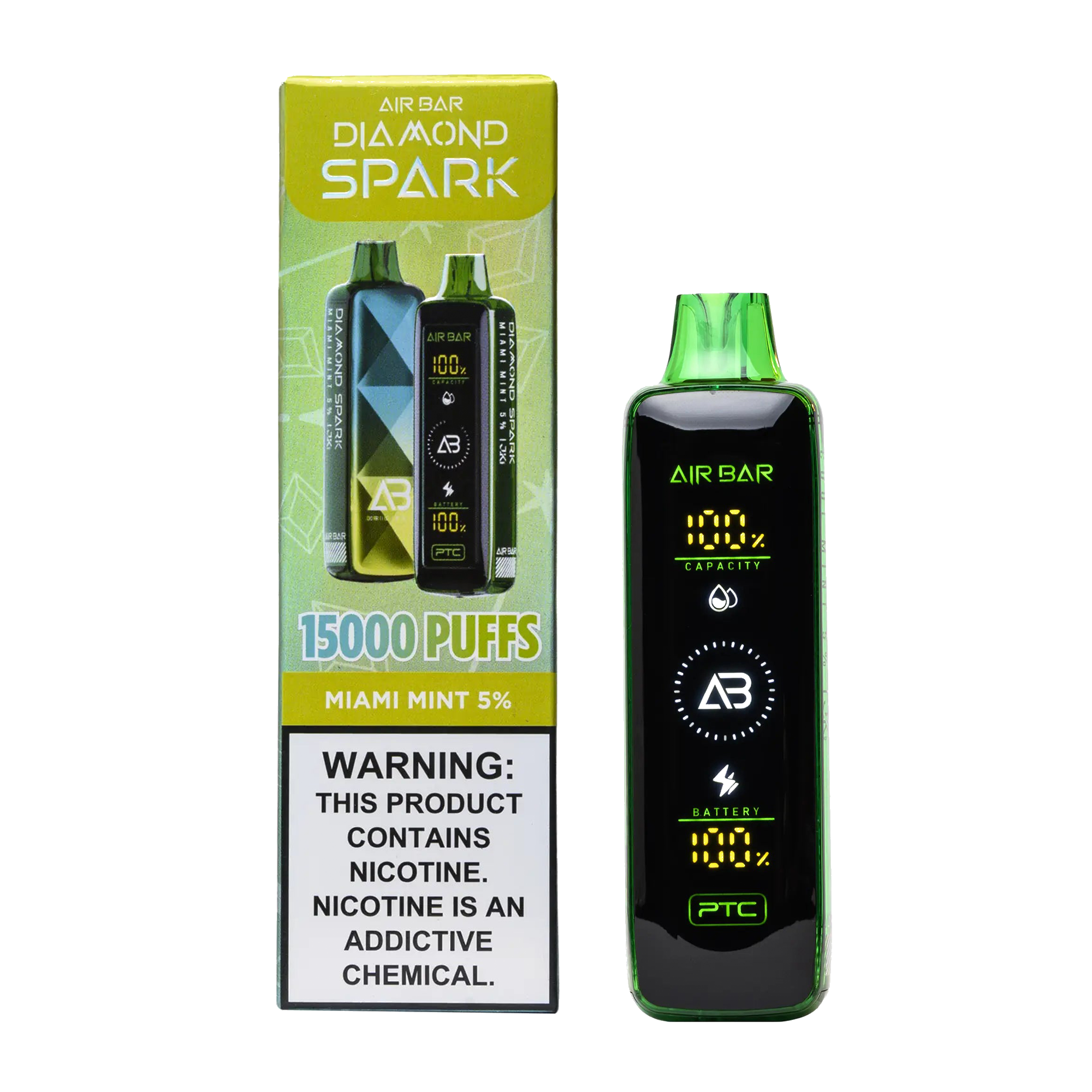 AirBar Miami Mint Diamond Spark 15K