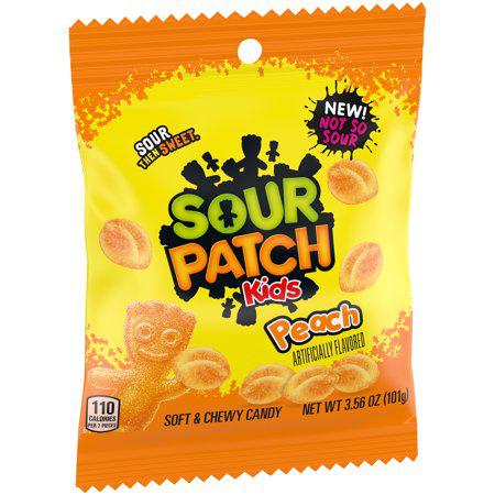 Sour Patch Kids 3.56 Oz Peg Bag Peach