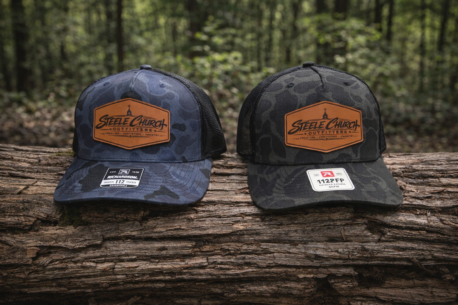 SCO Leather Badge Camo Hat