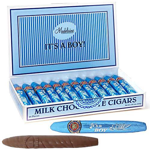 Madelaine Chocolate It's A Boy Milk Chocolate Cigars, Box of 24