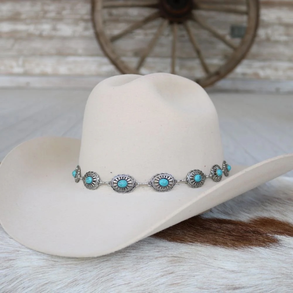 Willow - Silver Concho Hat Band – Palomino