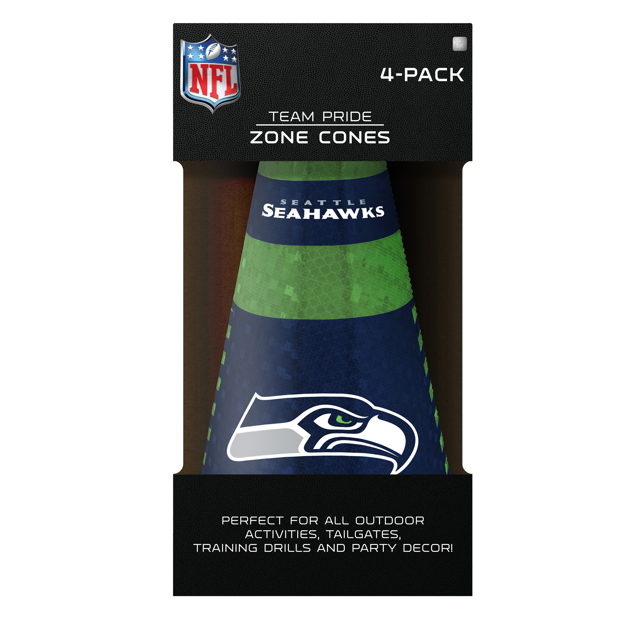 Seattle Seahawks Party Zone Cones 4 Pack
