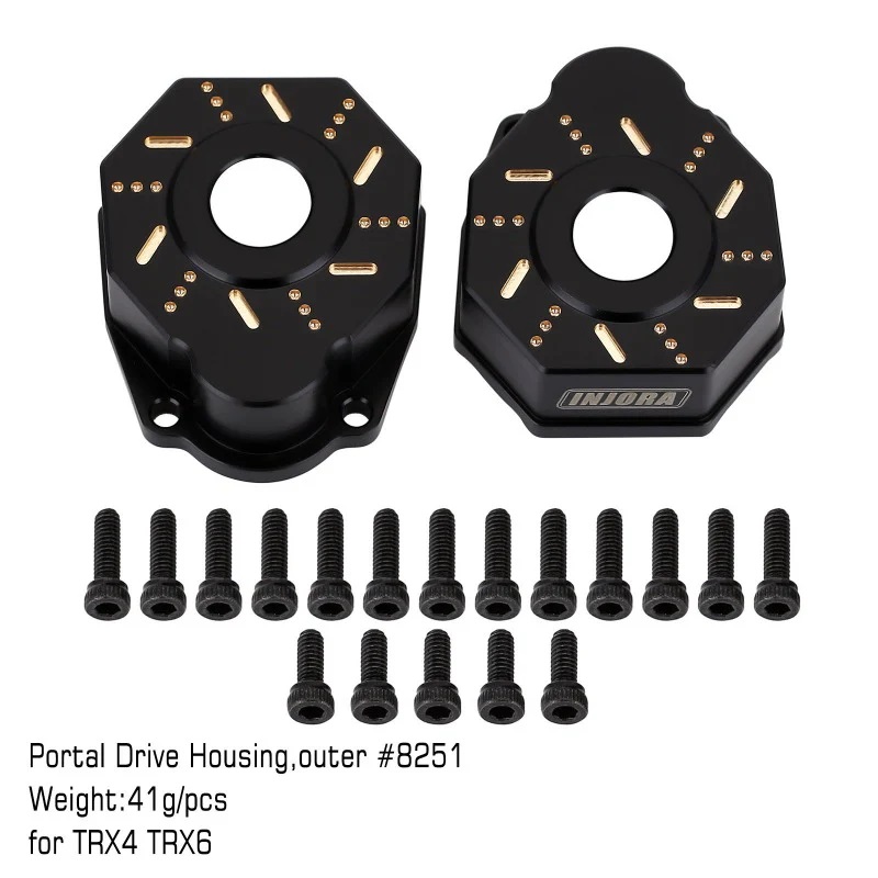 49g/pcs Brass Outer Portal Drive Housing #8251 For TRX4 TRX6