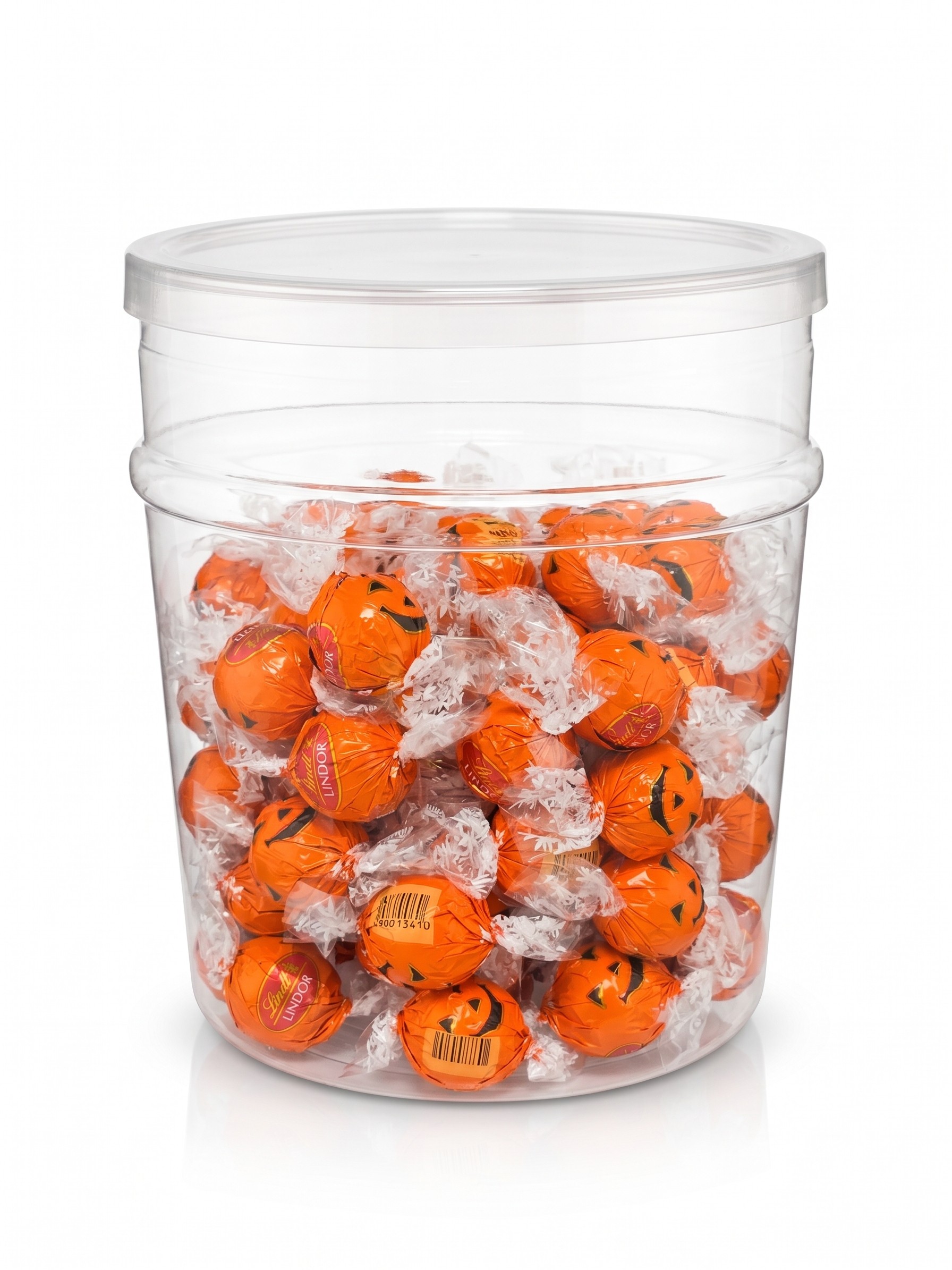 Lindt LINDOR Jack-o-Lantern Halloween Milk Chocolate Truffles 70ct Tub