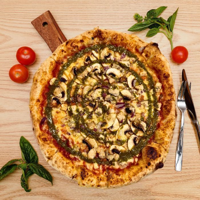 Pesto Chicken Pizza