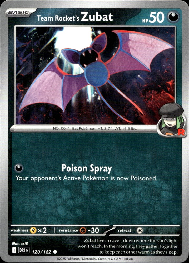 Team Rocket's Zubat - SV10 120/182