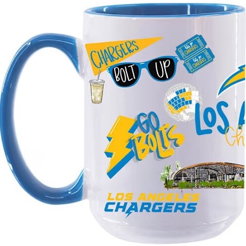 Los Angeles Chargers All Over Print Coffee Mug