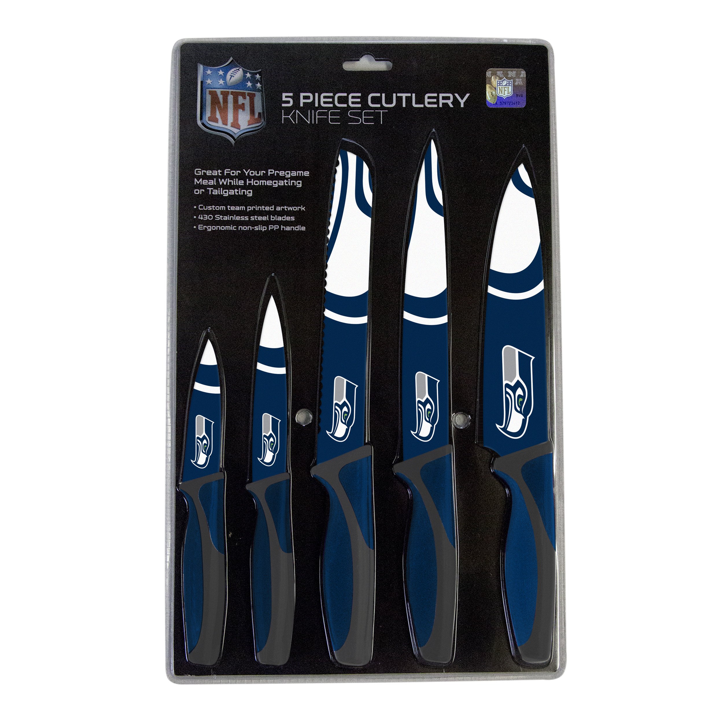 Seattle Seahawks Kitchen Knife Set - 5 Pack