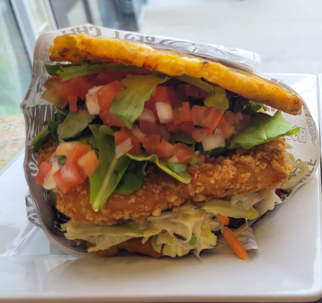 Pataconwich Breaded Fish