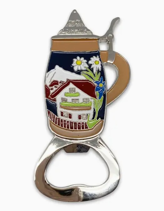 Beer Stein Bottle Opener Magnet