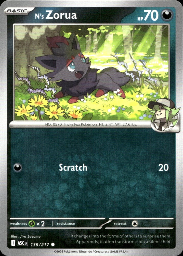 N's Zorua - ME02.5 136/217