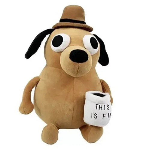 Everything's Fine Dog Stuffed Animal